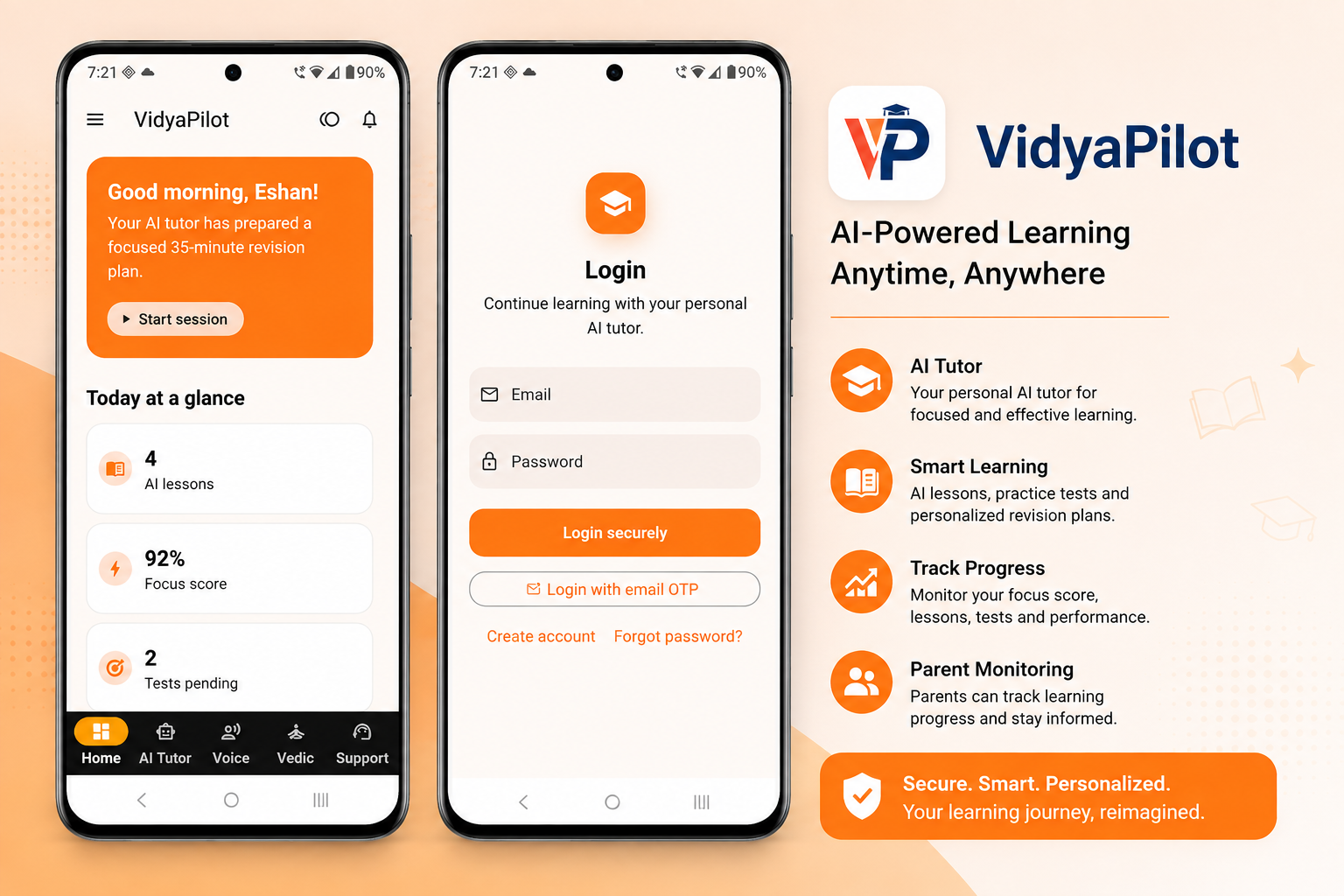 VidyaPilot App screenshot by RS Orange Tech