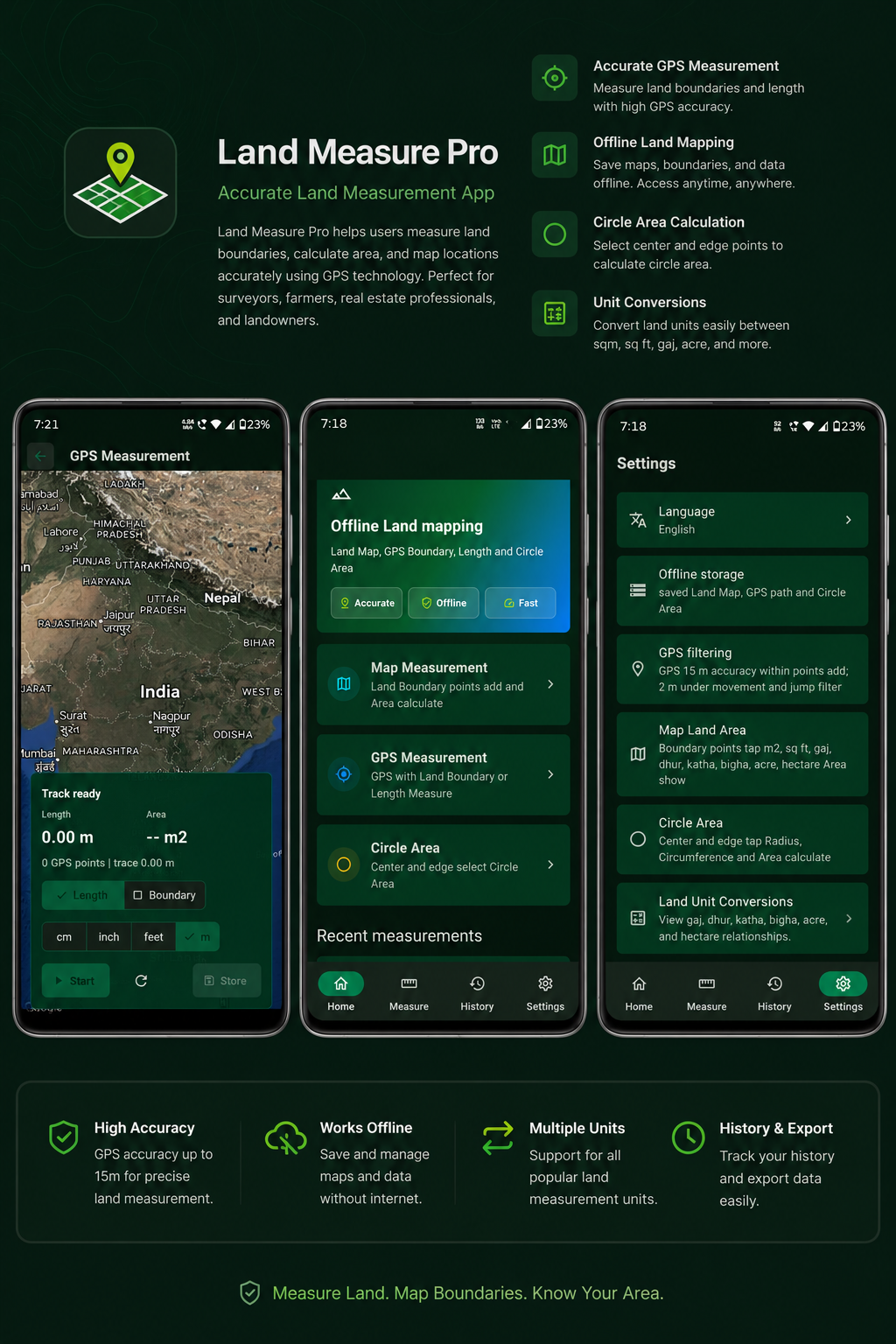 Land Measure Pro Android App